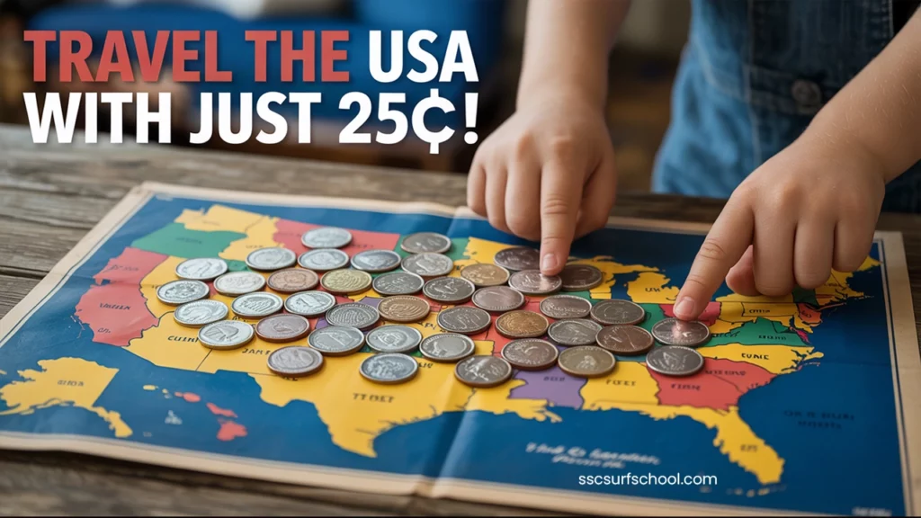 Travel the USA With Just 25¢!